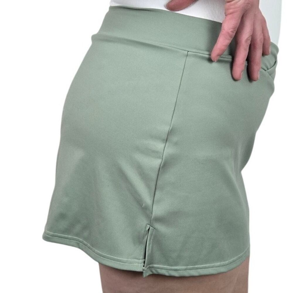Medium Light Green High Waist Mini Yoga Skirt [OQQ6] - Picture 3 of 5